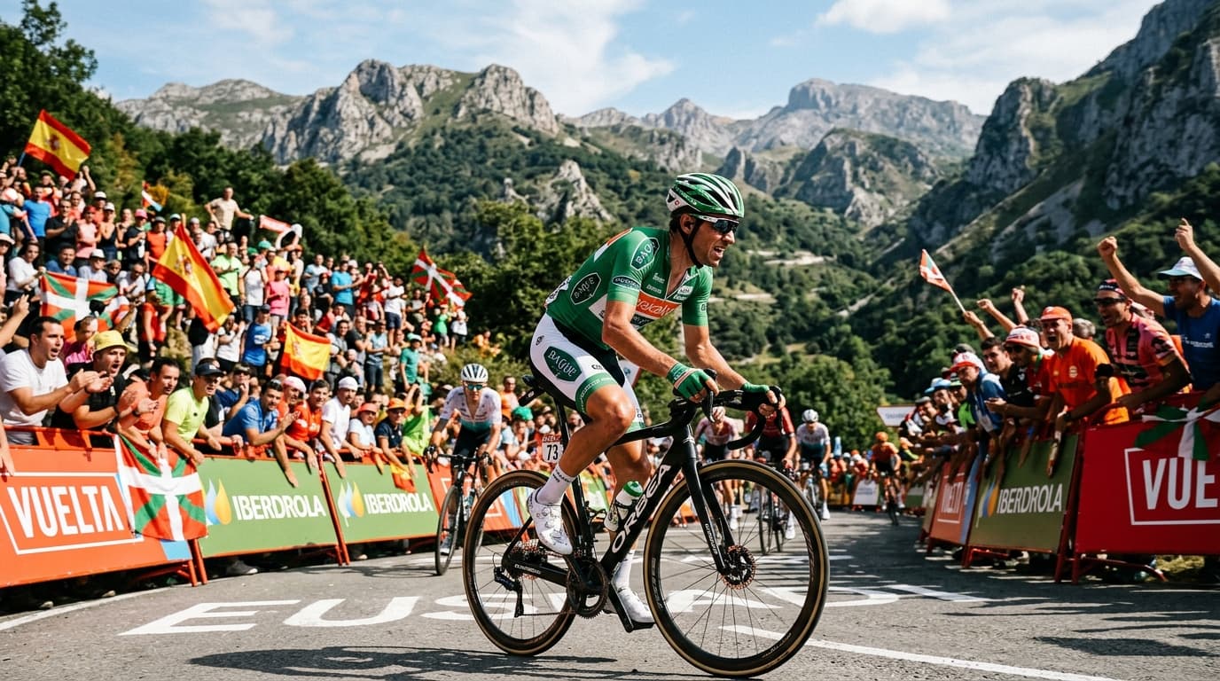 El navarro Urko Berrade y el Equipo Kern Pharma firman una gesta histórica para el ciclismo foral
